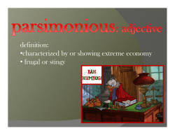 Parsimonious