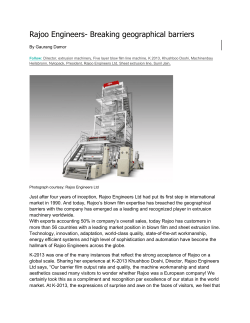 Rajoo Engineers- Breaking geographical barriers