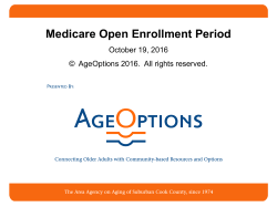 Medicare Open Enrollment Period