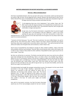 read his full story - Military Racquetball Federation