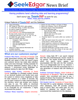 Newsletter from August 2015