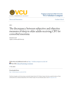 The discrepancy between subjective and objective measures of