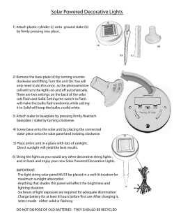 Solar Powered Decorative Lights