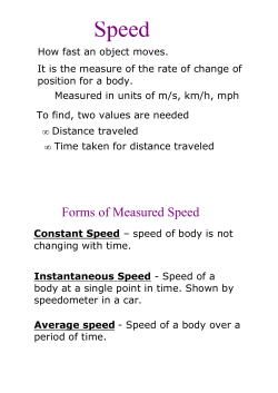 Average speed