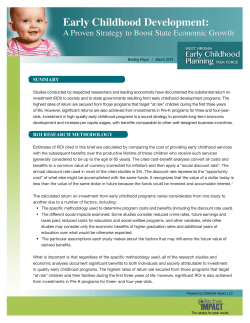 SUMMARY ROI RESEARCH METHODOLOGY