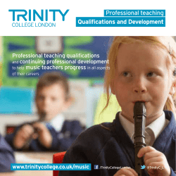 Professional teaching Qualifications and Development