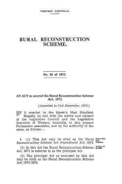 rural reconstruction scheme.