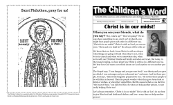 to your free copy of The Children`s Word.