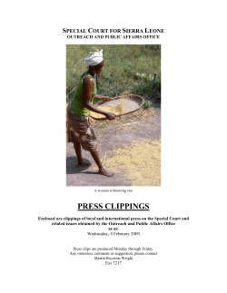 SCSL Press Clippings - 4 February 2009