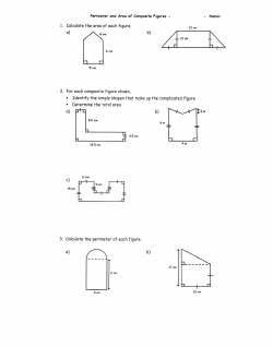 1. Calculate the area of each figure. 2. For each composite figure