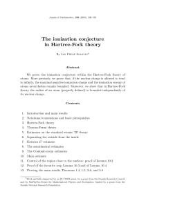The ionization conjecture in Hartree-Fock theory