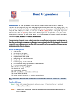 NFHS Stunt Progressions