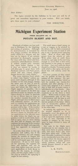 Michigan Experiment Station