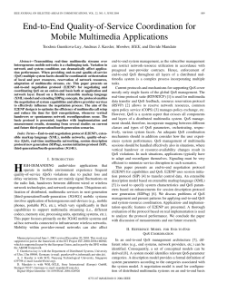 End-to-End Quality-of-Service Coordination for Mobile Multimedia
