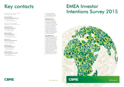 EMEA investor intentions