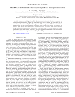 Alloyed Ge&bdquo;Si&hellip;/Si&bdquo;001&hellip; islands: The composition profile and the