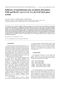 (A=LI, NA, K)-NAF-B2O3 glass system - OAM-RC