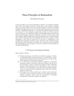 Three Principles of Rationalism