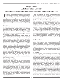 Illegal Aliens: A Balance Sheet Liability