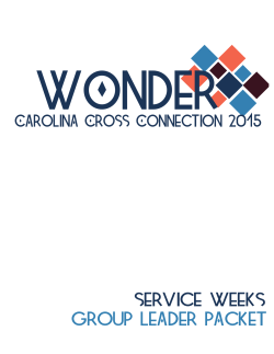 Group Leader Packet 2015 - Carolina Cross Connection