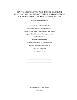 FINITE-DIFFERENCE AND FINITE