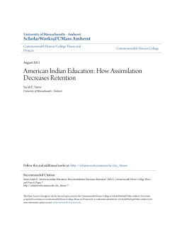 American Indian Education: How Assimilation Decreases Retention