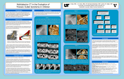 Multidetector CT (MDCT) in the Evaluation of Thoracic Outlet