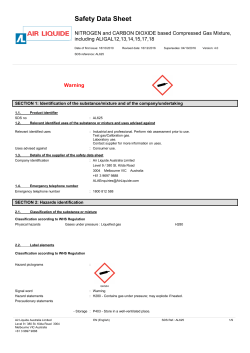 NITROGEN and CARBON DIOXIDE based Compressed Gas