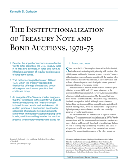 The Institutionalization of Treasury Note and Bond Auctions, 1970-75