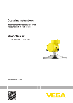 Operating Instructions - VEGAPULS 69 - 4 &hellip; 20 mA/HART - four-wire