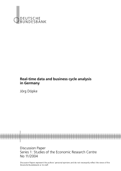 Real-time data business cycle analysis in Germany