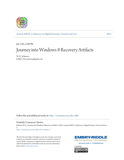 Journey into Windows 8 Recovery Artifacts