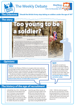 Too young to be a soldier?
