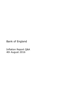 Inflation Report August 2016