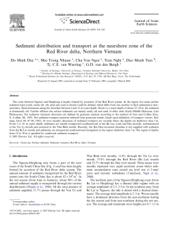 Sediment distribution and transport at the nearshore zone of the Red