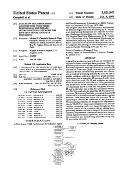 Data-flow multiprocessor architecture with three dimensional