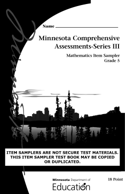 G5 Math MCA 18-point Accommodated Item