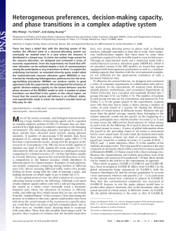 Heterogeneous preferences, decision