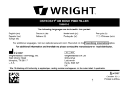 osteoset&reg; xr bone void filler