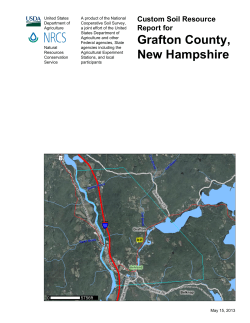 Ashland Soil Report - Town of Ashland NH