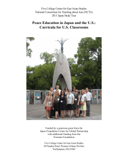 Peace Education in Japan and the US