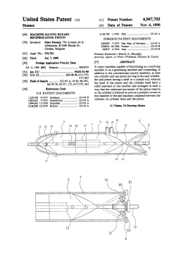 Machine having rotary reciprocating piston