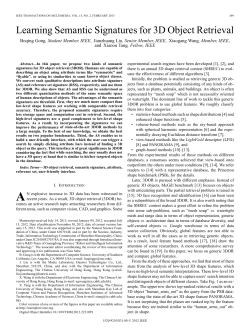 Learning Semantic Signatures for 3D Object Retrieval