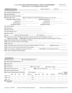 us lotic wetland ecological health assessment
