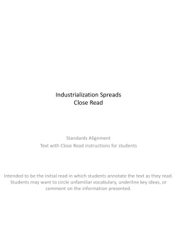 Industrialization Spreads