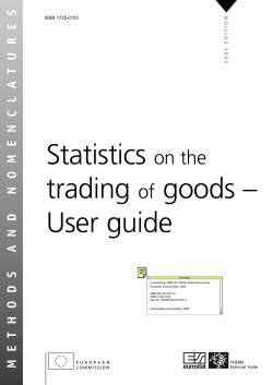Statistics on the trading of goods - European Commission