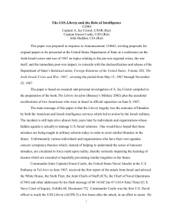 The USS Liberty and the Role of Intelligence