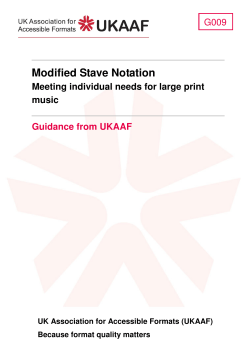 Modified Stave Notation