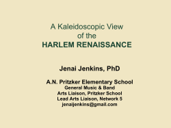 A Kaleidoscopic View of the HARLEM RENAISSANCE