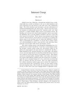 Interest Creep - The George Washington Law Review